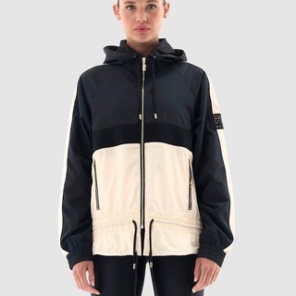 P.E Nation Man Down Hooded Jacket Cream Black XS - Picture 10 of 11